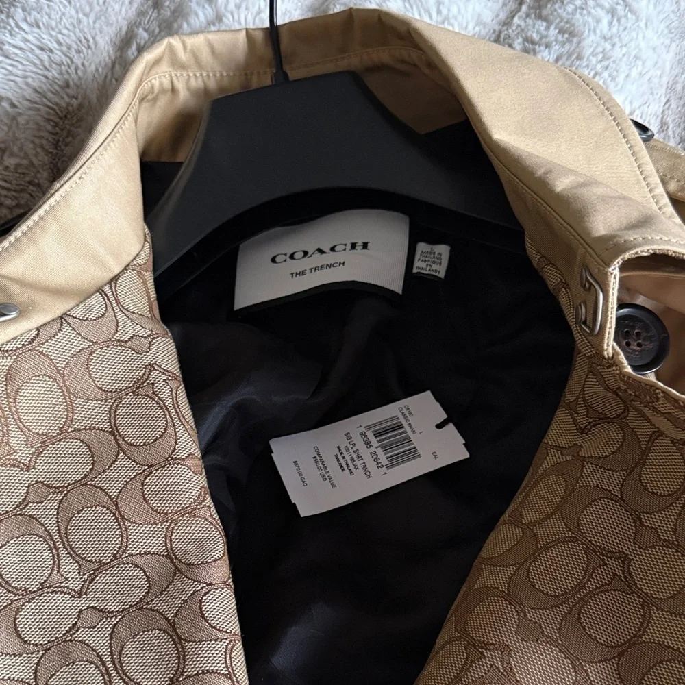 Coach Tan Trench Coat - Picture 1 of 4